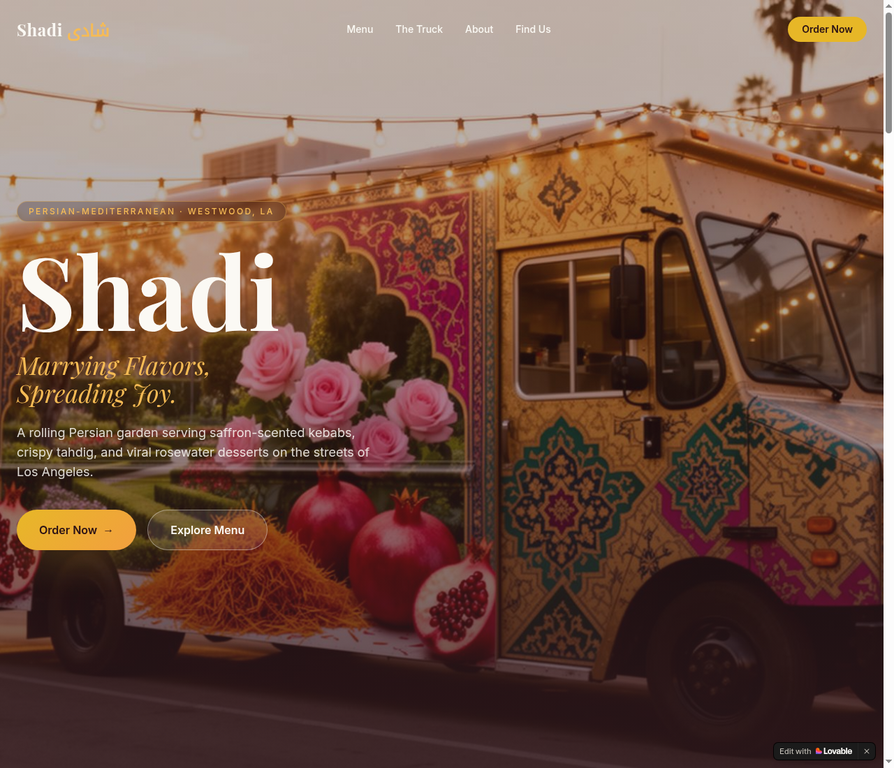 Shadi website screenshot